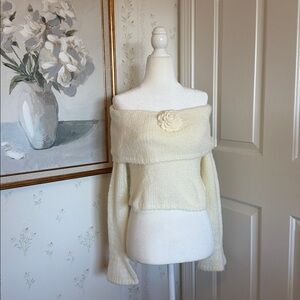 For Love And Lemons Aspen Knit Top - Cream